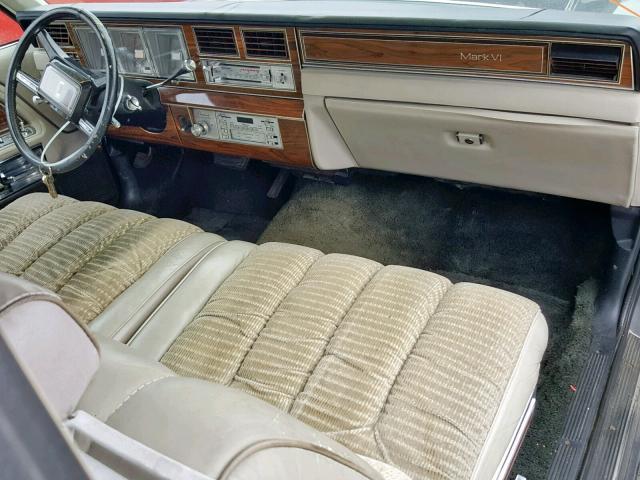 1MRBP95F6BY610850 - 1981 LINCOLN MARK VI GRAY photo 9