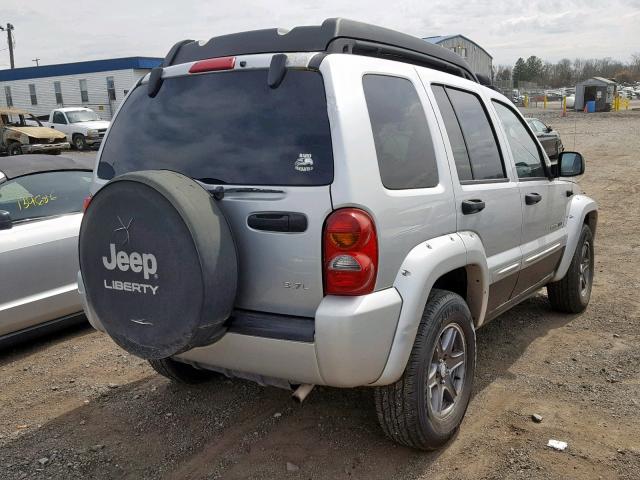 1J4GL38K53W506657 - 2003 JEEP LIBERTY RE SILVER photo 4