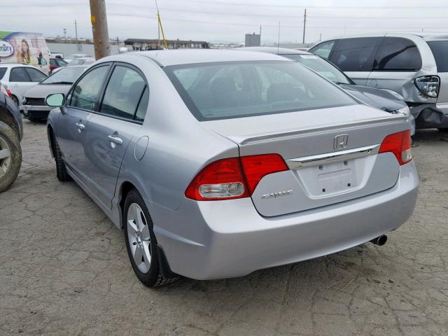 2HGFA16629H332959 - 2009 HONDA CIVIC LX-S SILVER photo 3