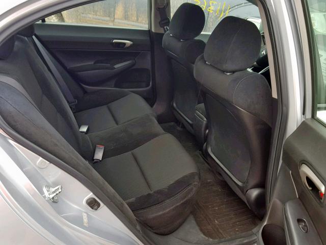 2HGFA16629H332959 - 2009 HONDA CIVIC LX-S SILVER photo 6