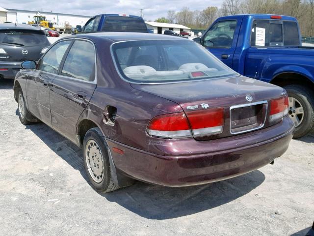 1YVGE22C4V5608031 - 1997 MAZDA 626 DX BURGUNDY photo 3