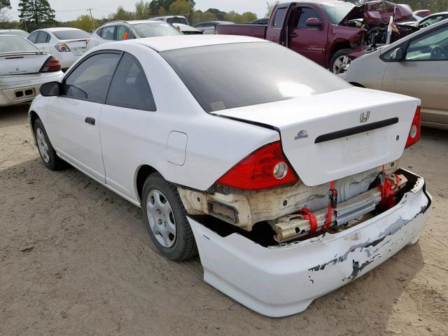 1HGEM22124L056992 - 2004 HONDA CIVIC DX V WHITE photo 3