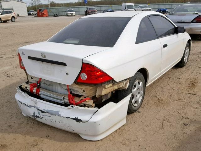 1HGEM22124L056992 - 2004 HONDA CIVIC DX V WHITE photo 4