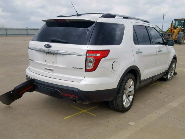 1FM5K7F85FGA02988 - 2015 FORD EXPLORER L WHITE photo 4