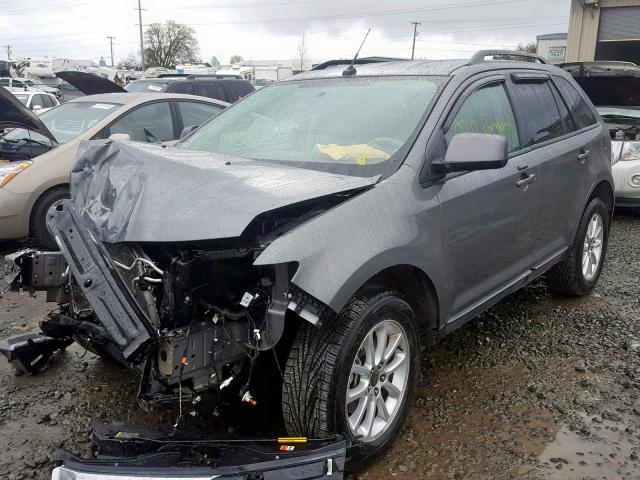 2FMDK4JC8ABA75228 - 2010 FORD EDGE SEL CHARCOAL photo 2