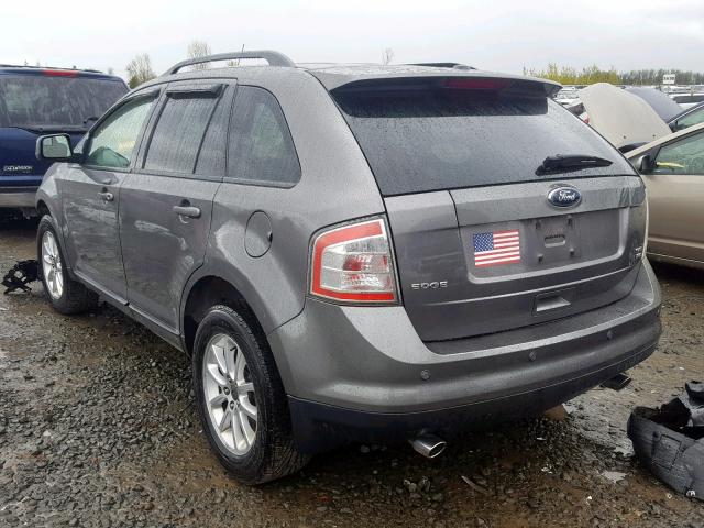 2FMDK4JC8ABA75228 - 2010 FORD EDGE SEL CHARCOAL photo 3