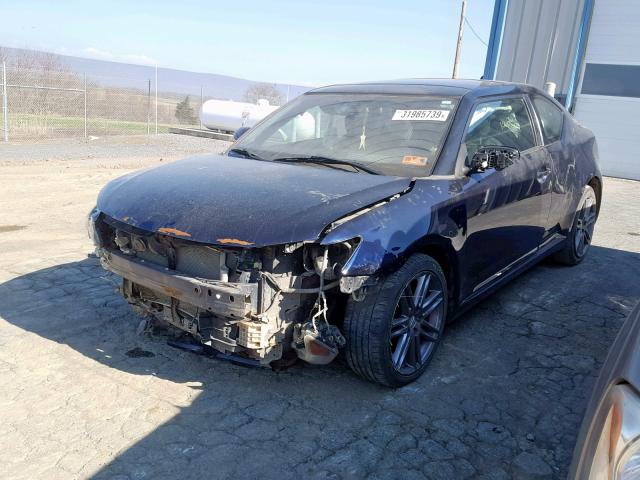 JTKJF5C79C3029467 - 2012 TOYOTA SCION TC BLUE photo 2