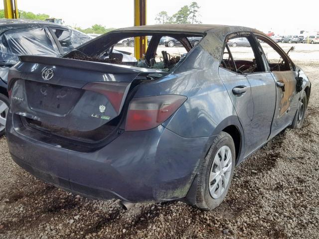 2T1BPRHE1FC365049 - 2015 TOYOTA COROLLA EC GRAY photo 4