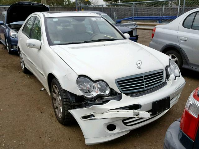 WDBRF54H36A850127 - 2006 MERCEDES-BENZ C 280 WHITE photo 1