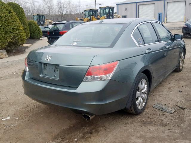 1HGCP268X8A065656 - 2008 HONDA ACCORD EXL GREEN photo 4