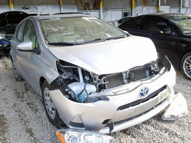 JTDKDTB33C1508208 - 2012 TOYOTA PRIUS C SILVER photo 1