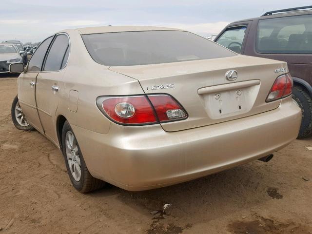 JTHBF30G236020370 - 2003 LEXUS ES 300 GOLD photo 3