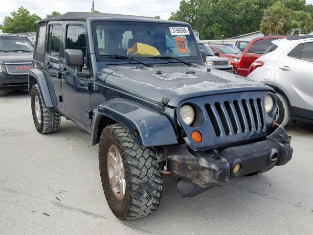 1J4GB59107L102709 - 2007 JEEP WRANGLER S BLUE photo 1