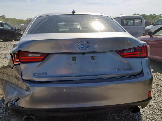 JTHBF1D23F5045274 - 2015 LEXUS IS 250 SILVER photo 9