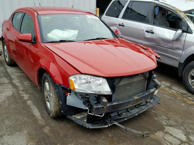 1B3BD1FBXBN508592 - 2011 DODGE AVENGER MA RED photo 1