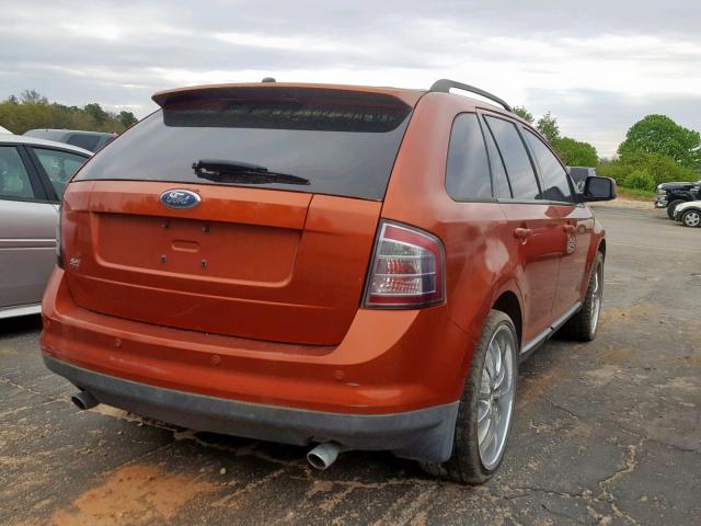 2FMDK38C27BA78361 - 2007 FORD EDGE SEL ORANGE photo 4