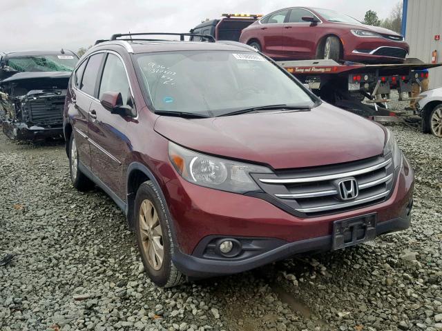 5J6RM4H75CL029365 - 2012 HONDA CR-V EXL MAROON photo 1