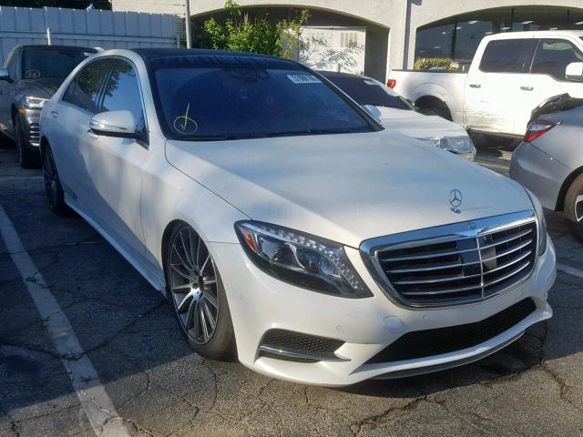 WDDUG8CB0FA094530 - 2015 MERCEDES-BENZ S 550 WHITE photo 1