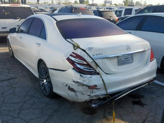 WDDUG8CB0FA094530 - 2015 MERCEDES-BENZ S 550 WHITE photo 3