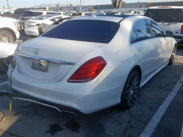 WDDUG8CB0FA094530 - 2015 MERCEDES-BENZ S 550 WHITE photo 4