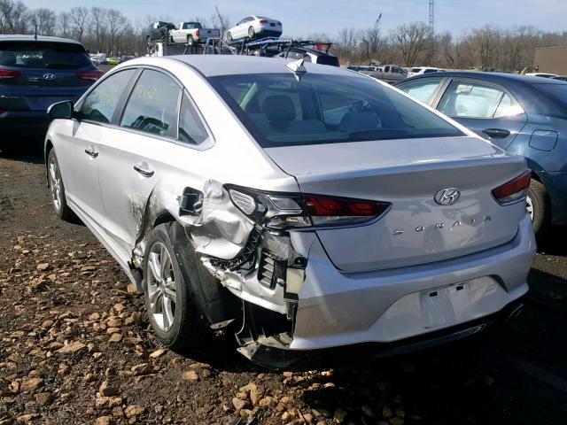 5NPE34AF3JH615301 - 2018 HYUNDAI SONATA SPO SILVER photo 3