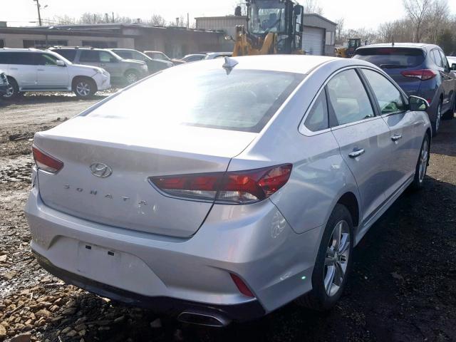 5NPE34AF3JH615301 - 2018 HYUNDAI SONATA SPO SILVER photo 4