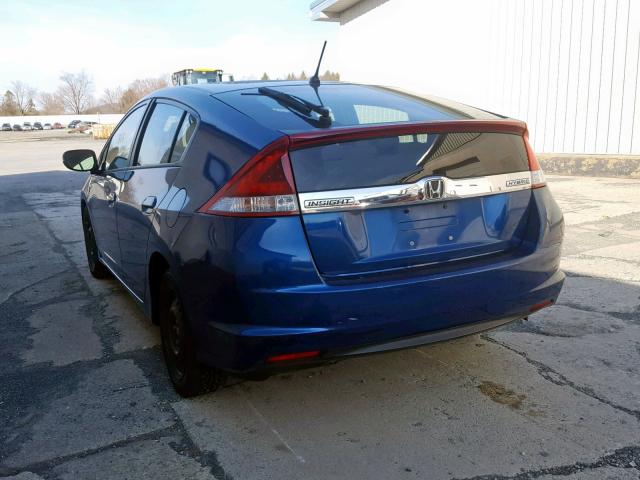 JHMZE2H33CS005364 - 2012 HONDA INSIGHT BLUE photo 3