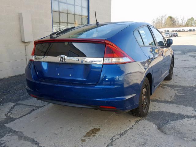 JHMZE2H33CS005364 - 2012 HONDA INSIGHT BLUE photo 4