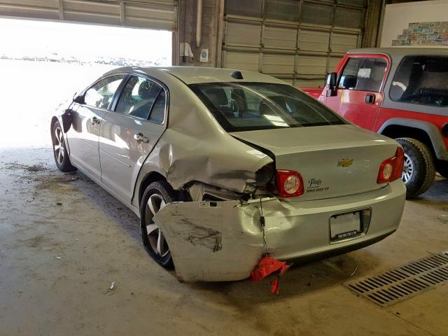 1G1ZC5E08CF103617 - 2012 CHEVROLET MALIBU 1LT SILVER photo 3