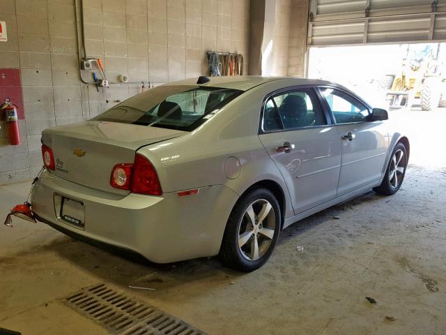 1G1ZC5E08CF103617 - 2012 CHEVROLET MALIBU 1LT SILVER photo 4