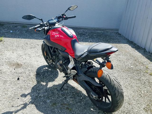 JYARM06E5FA000265 - 2015 YAMAHA FZ07 RED photo 3