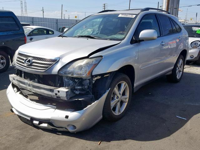 JTJGW31U582851515 - 2008 LEXUS RX 400H SILVER photo 2