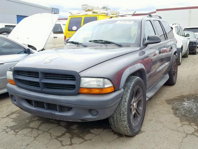 1D4HR38N83F560055 - 2003 DODGE DURANGO SP GRAY photo 2