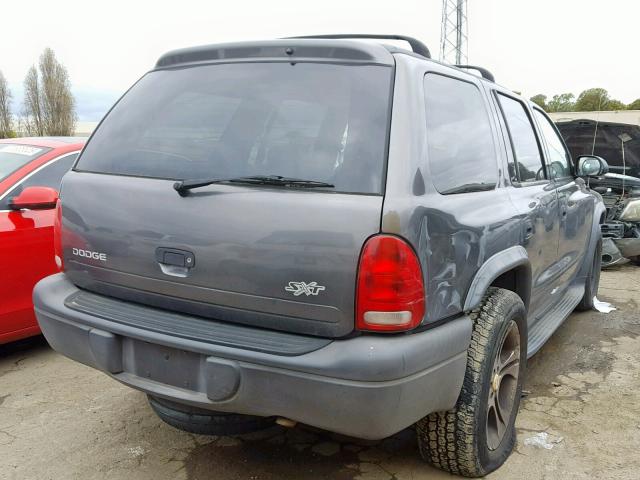 1D4HR38N83F560055 - 2003 DODGE DURANGO SP GRAY photo 4