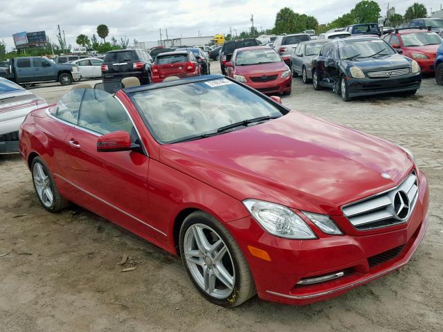 WDDKK5KF2DF187395 - 2013 MERCEDES-BENZ E 350 RED photo 1