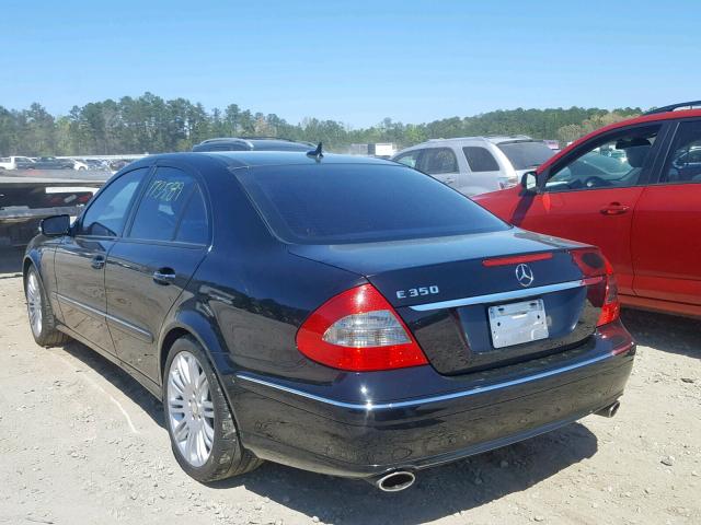 WDBUF56X18B190777 - 2008 MERCEDES-BENZ E 350 BLACK photo 3