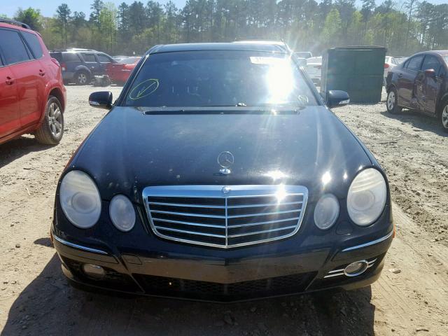 WDBUF56X18B190777 - 2008 MERCEDES-BENZ E 350 BLACK photo 9