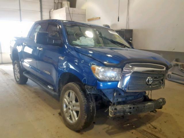 5TBDV58168S494721 - 2008 TOYOTA TUNDRA CRE BLUE photo 1