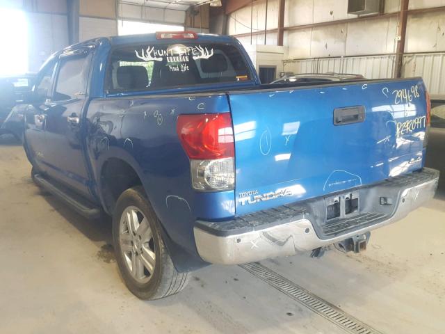 5TBDV58168S494721 - 2008 TOYOTA TUNDRA CRE BLUE photo 3