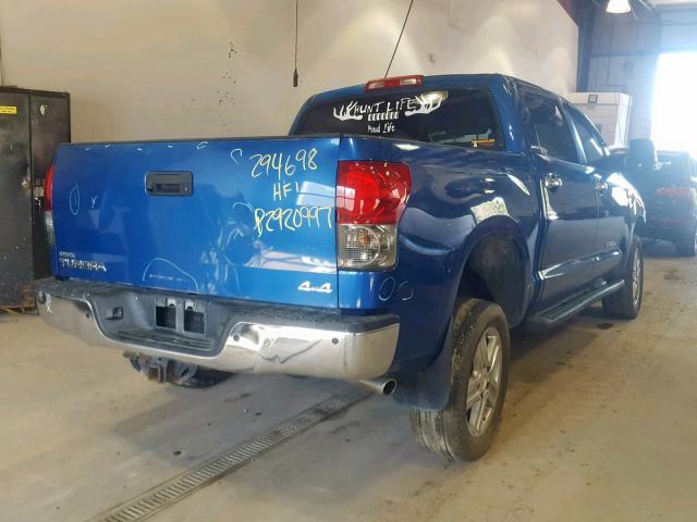 5TBDV58168S494721 - 2008 TOYOTA TUNDRA CRE BLUE photo 4