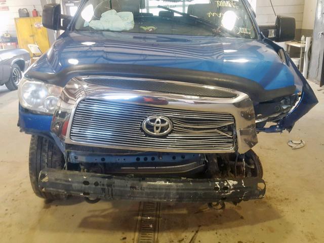 5TBDV58168S494721 - 2008 TOYOTA TUNDRA CRE BLUE photo 9