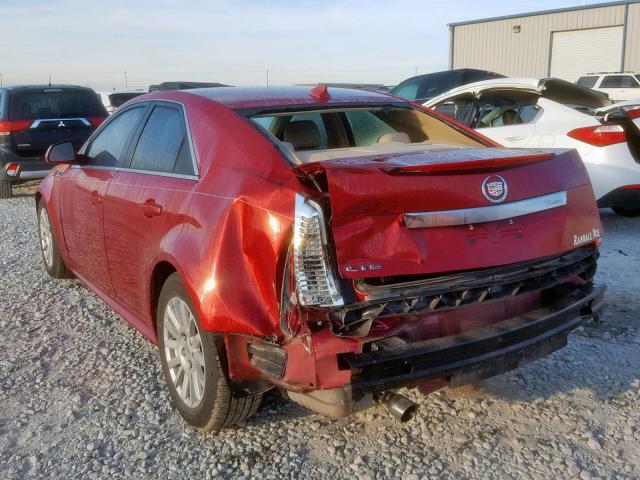 1G6DF5E57C0115073 - 2012 CADILLAC CTS LUXURY RED photo 3