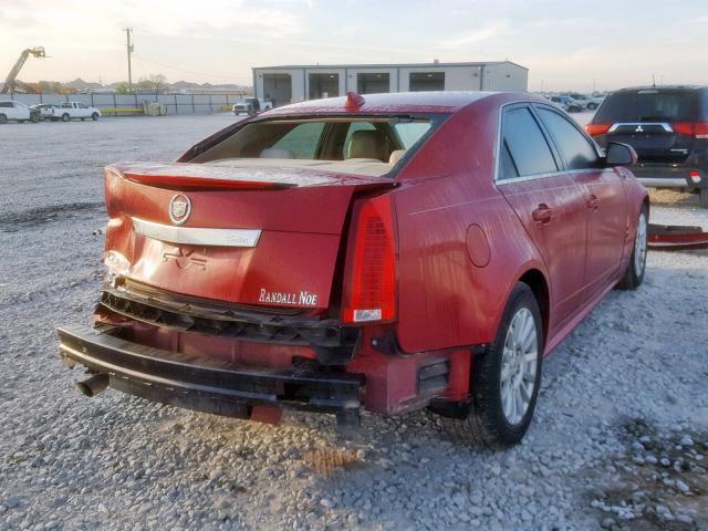 1G6DF5E57C0115073 - 2012 CADILLAC CTS LUXURY RED photo 4