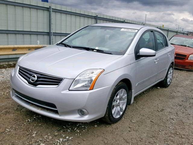 3N1AB6AP7BL697611 - 2011 NISSAN SENTRA 2.0 SILVER photo 2