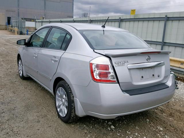 3N1AB6AP7BL697611 - 2011 NISSAN SENTRA 2.0 SILVER photo 3