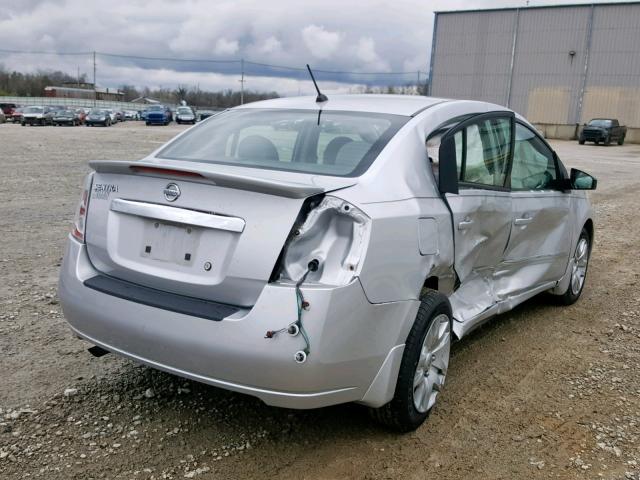 3N1AB6AP7BL697611 - 2011 NISSAN SENTRA 2.0 SILVER photo 4