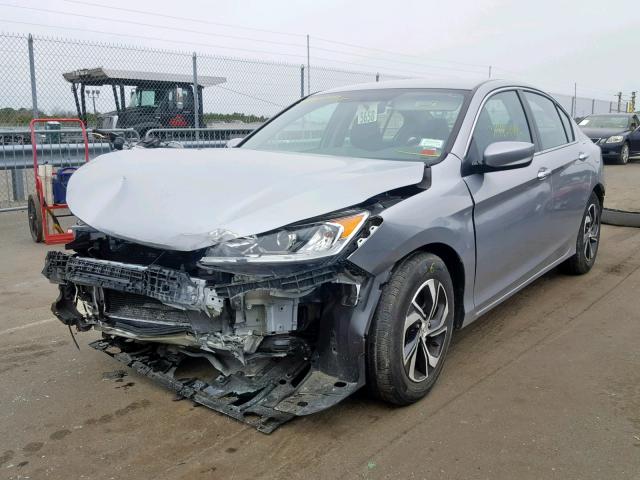 1HGCR2F39GA079562 - 2016 HONDA ACCORD LX SILVER photo 2