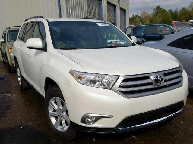 5TDZK3EH4DS127595 - 2013 TOYOTA HIGHLANDER WHITE photo 1