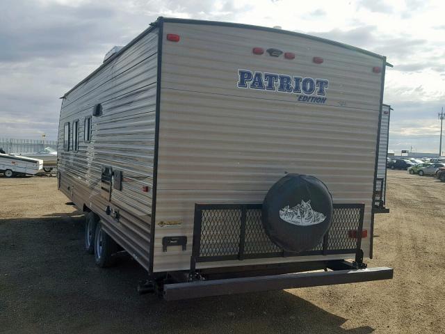 4X4TCKB25HK039594 - 2017 WILDWOOD TRAILER BEIGE photo 3