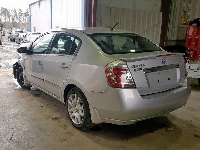 3N1AB6AP5CL781203 - 2012 NISSAN SENTRA 2.0 SILVER photo 3